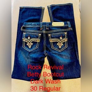Rock Revival Betty Bootcut Dark Wash 30